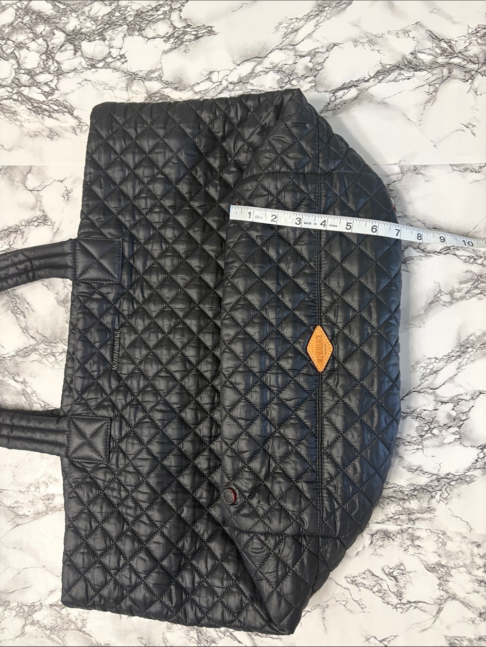 MZ Wallace Metro Deluxe Large Quilted Nylon Tote Weekender Bag - Picture 3 of 13